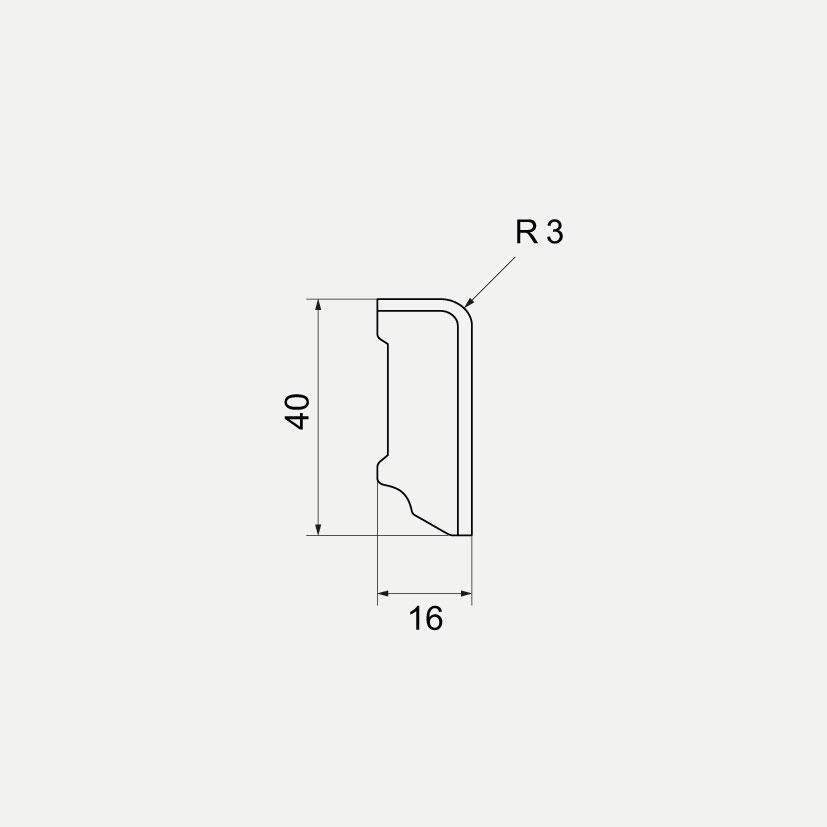 Classicline Kubus | Farina B-Protect | Battiscopa in legno impiallacciato Classicline Kubus | Farina B-Protect | Battiscopa in legno impiallacciato