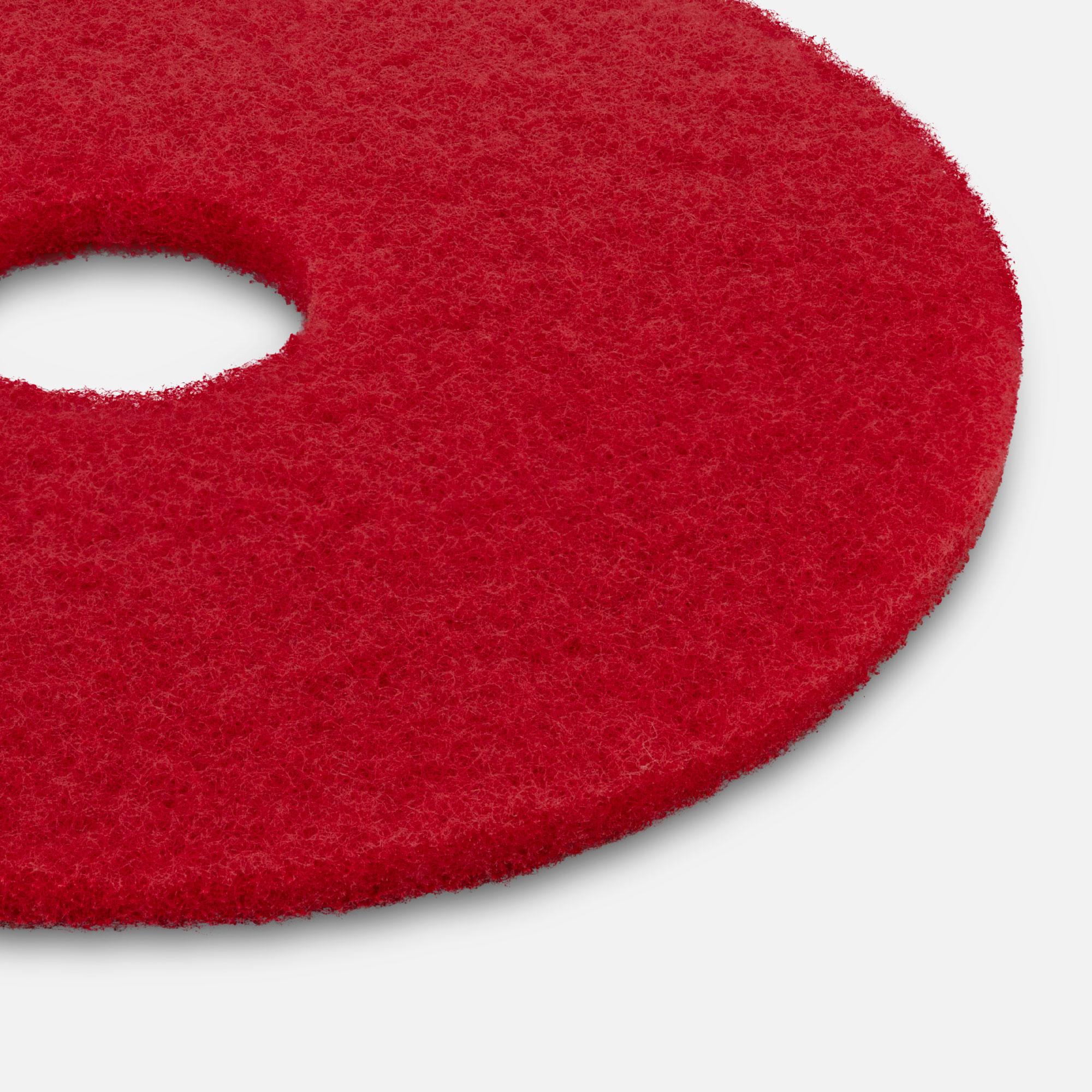 Reinigungspad rot Durchmesser 407 mm zum Reinigen geeignet