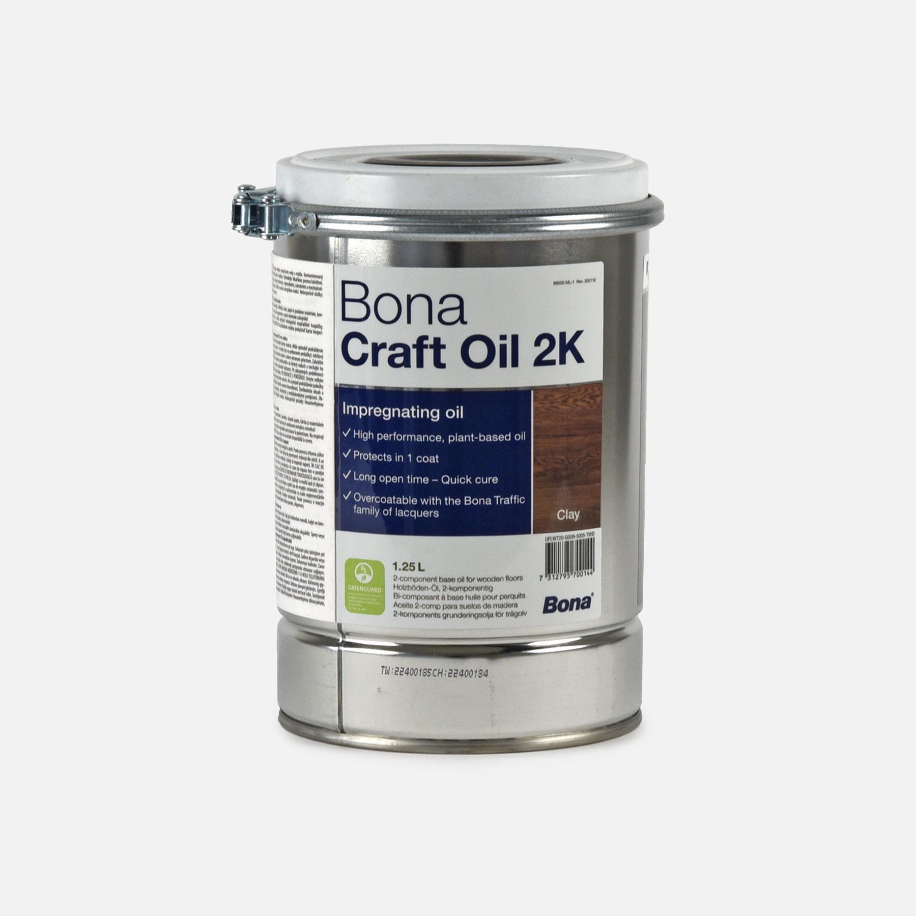 Bona Craft Öl 2K Clay natürliches 2KomponentenÖl für starke